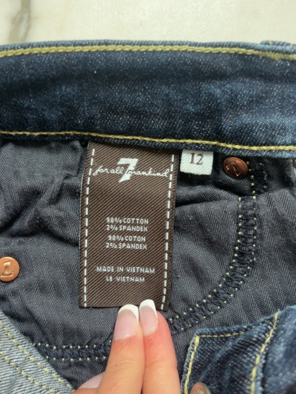 Girls seven jeans 12